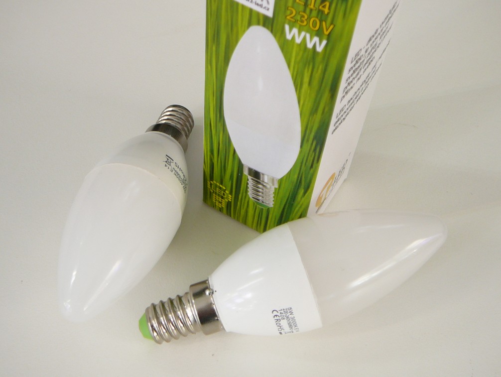 LED žárovka E14 3W svíčka