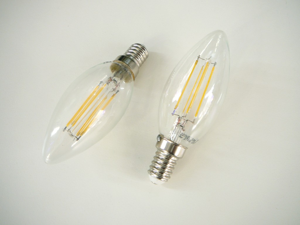 LED žárovka E14 filament 4w   