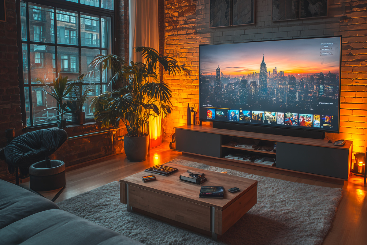 Osvětlení televizní stěny pomocí LED pásku