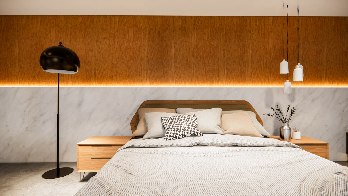 LED osvětlení ložnice pomocí LED pásku