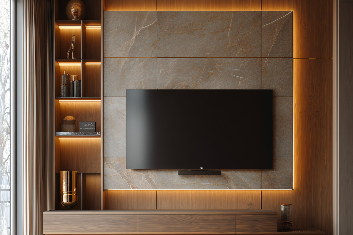 Ambientní osvětlení v obývacím pokoji