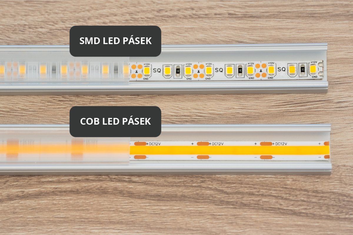 Porovnání SMD a COB LED pásků
